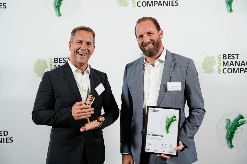 NETZSCH Gruppe Best Managed Companies Award 2026