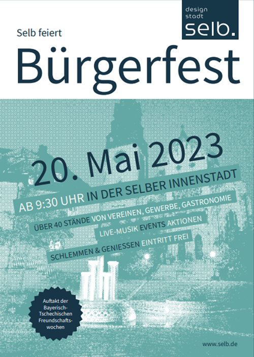 buergerfest selb plakat 2023